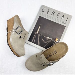 NWT Birkenstock Papillio Fanny Heeled Clogs